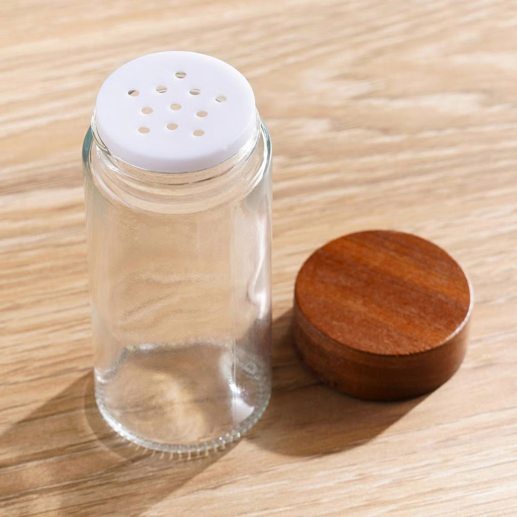 Virella 6-Piece Spice Jar Set with Slanting Stand - Stylish & Functional Storage Solution for Herbs and Spices