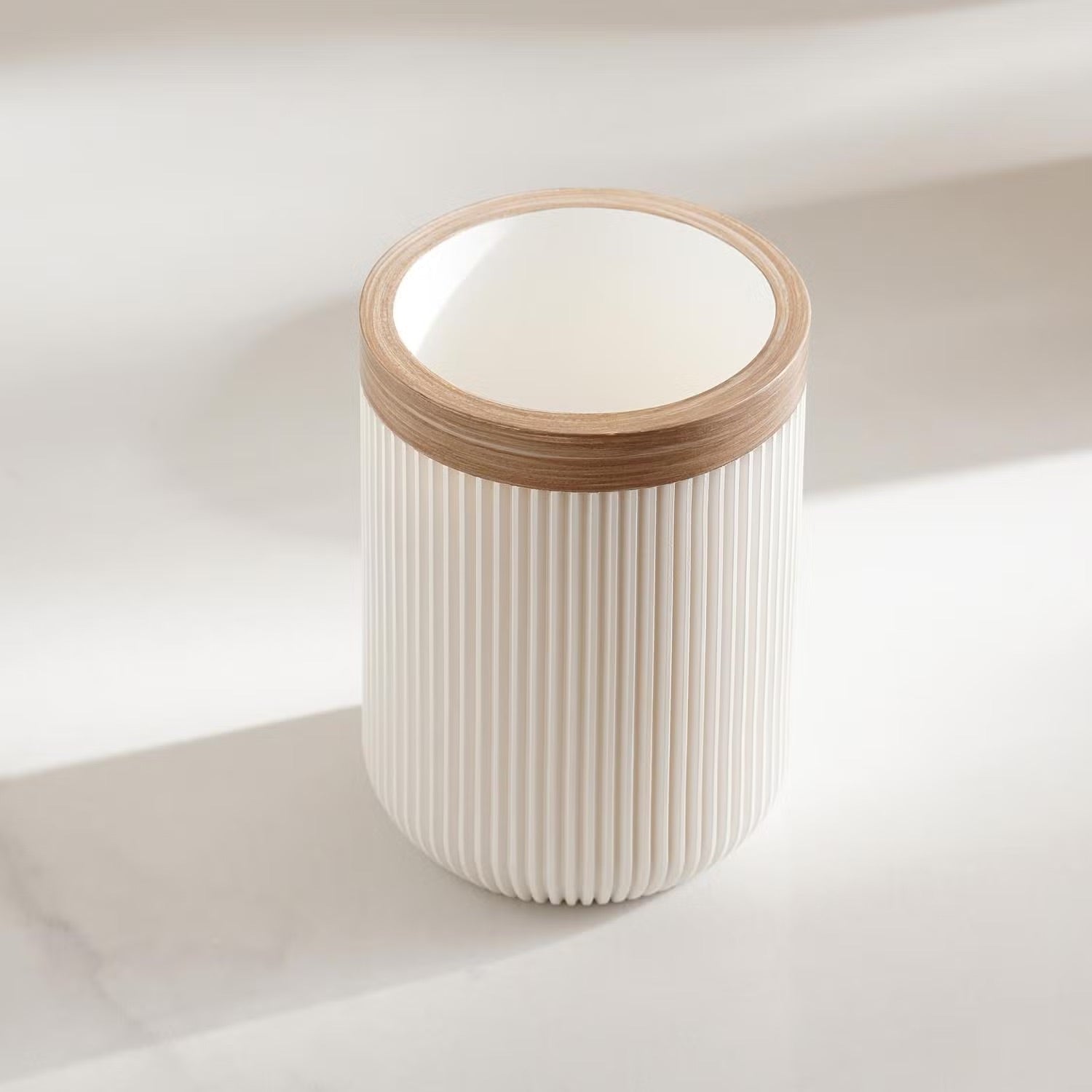 Elegant White Bathroom Soap Dish, Dispenser & Tumbler Set - Modern Bathroom Accessories