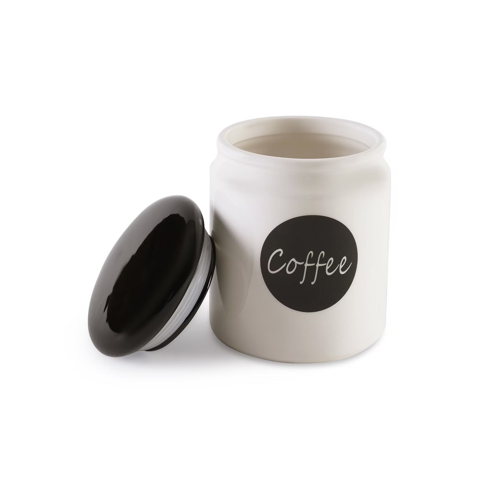 Aros 800ml White Coffee Canister - Airtight Storage for Freshness