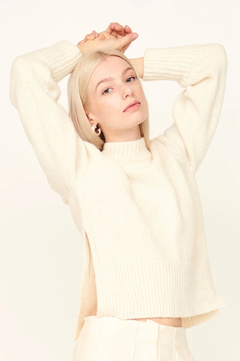 ASPEN OPEN SIDE PULLOVER EM IVORY