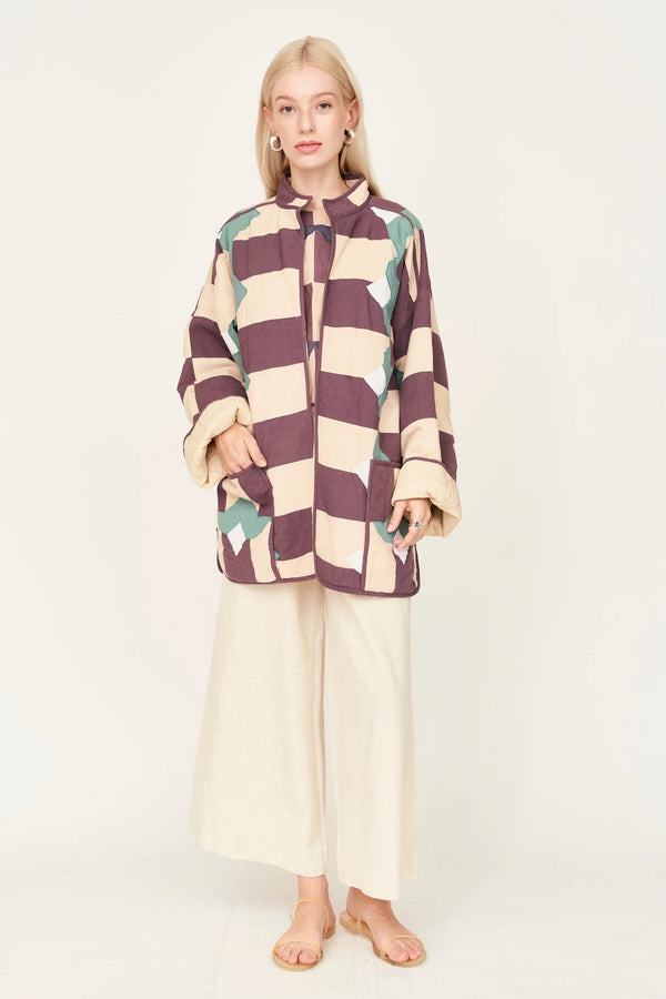 BERGEN JACKET EM PLUM ORIGAMI