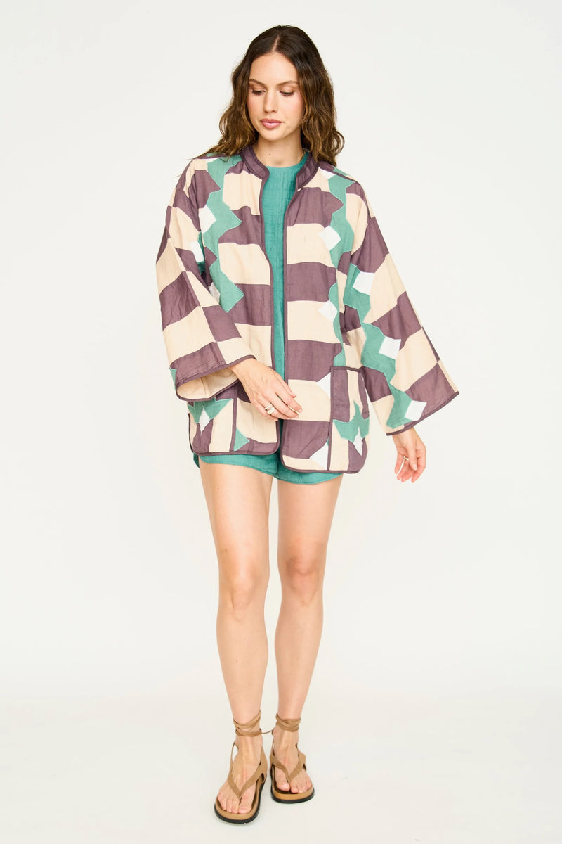 BERGEN JACKET EM PLUM ORIGAMI