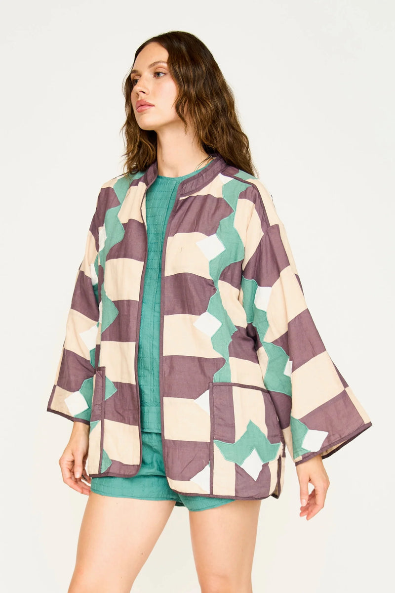 BERGEN JACKET EM PLUM ORIGAMI