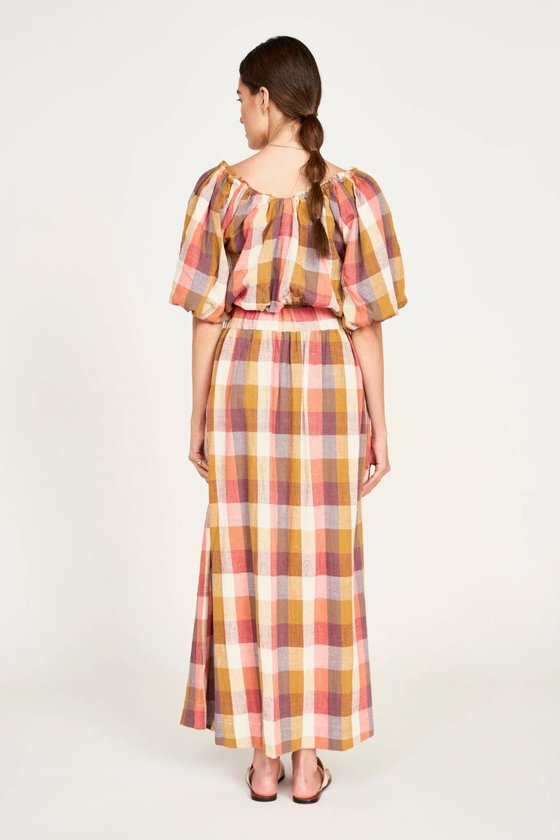 MARION SKIRT EM SUNSET PLAID