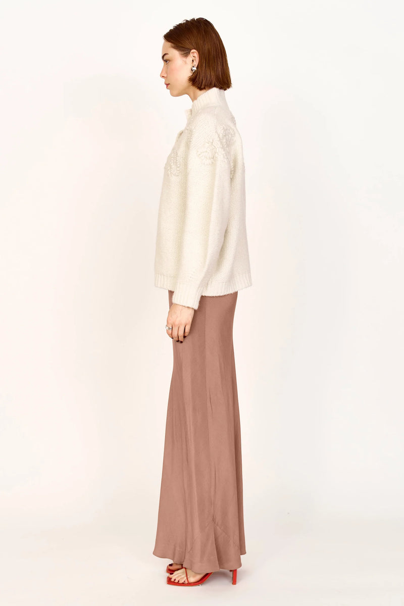 CUSCO WATERLILY CARDIGAN EM IVORY