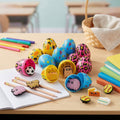 24-Pack Pre-Filled Easter Eggs with Pencil Charms - Perfect Hunt Fillers for Kids' Easter Egg Hunt