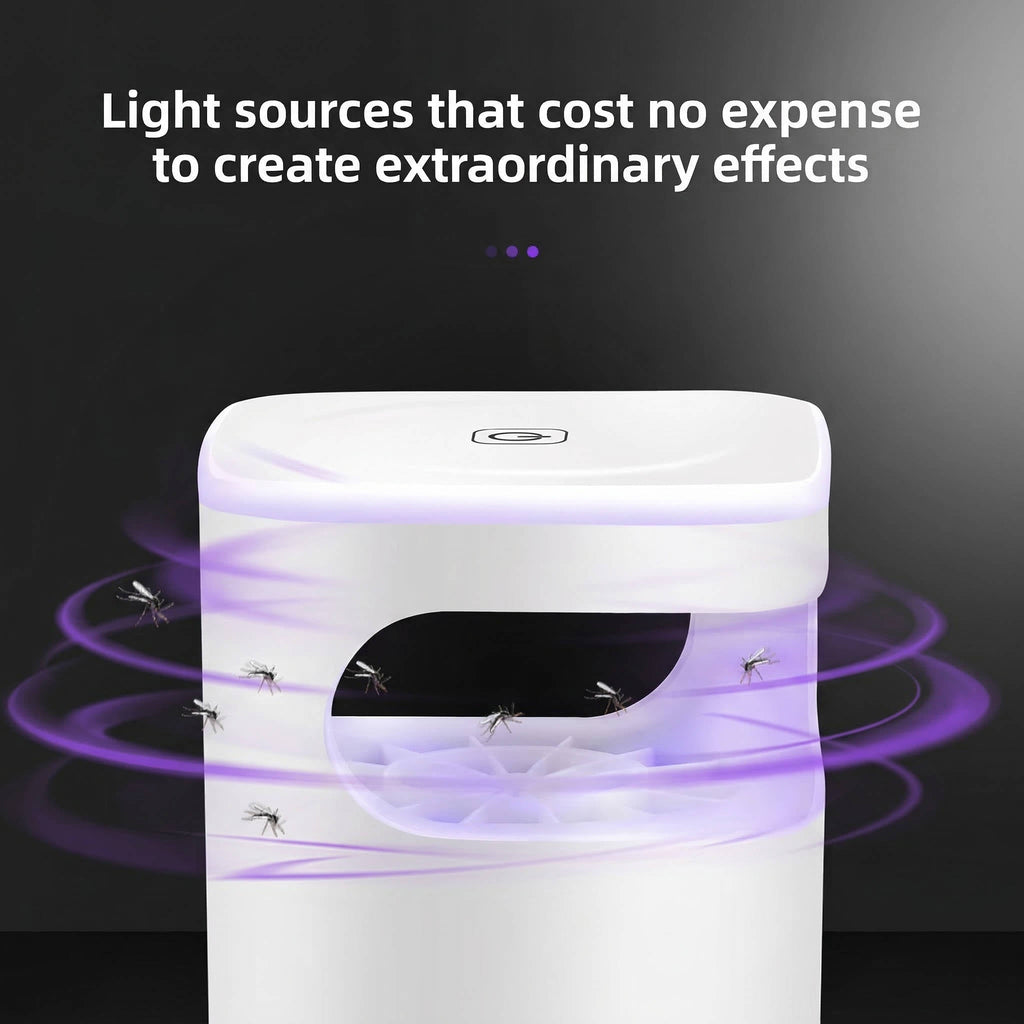 UV LED Mosquito Trap with Suction Fan & Night Light - Indoor Insect Catcher for Effective Pest Control