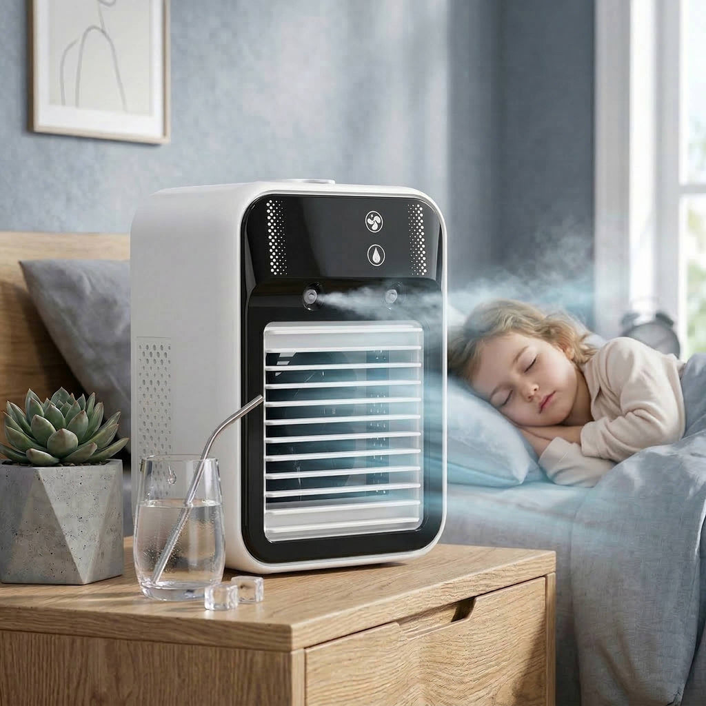 Portable Misting Air Cooler - Dual Nano Spray Technology & Rechargeable Battery for Ultimate Cooling Comfort