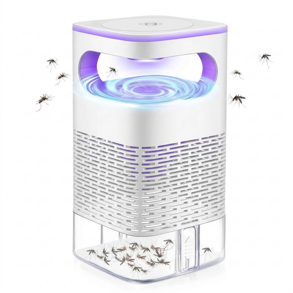 UV LED Mosquito Trap with Suction Fan & Night Light - Indoor Insect Catcher for Effective Pest Control