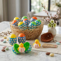 12-Pack Baseball Duck Easter Eggs with Vinyl Toy Surprises & Snap Closure - Fun Easter Basket Fillers