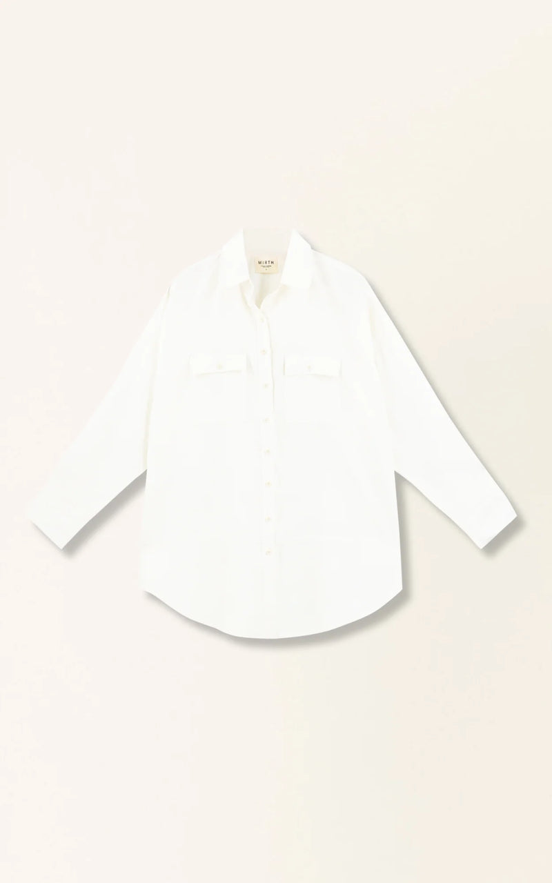 KYOTO SHIRT IN WHITE LINEN