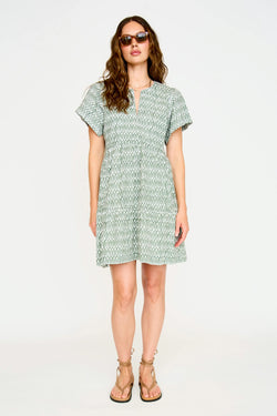 BEACON HILL DRESS IN KELP MINNOW