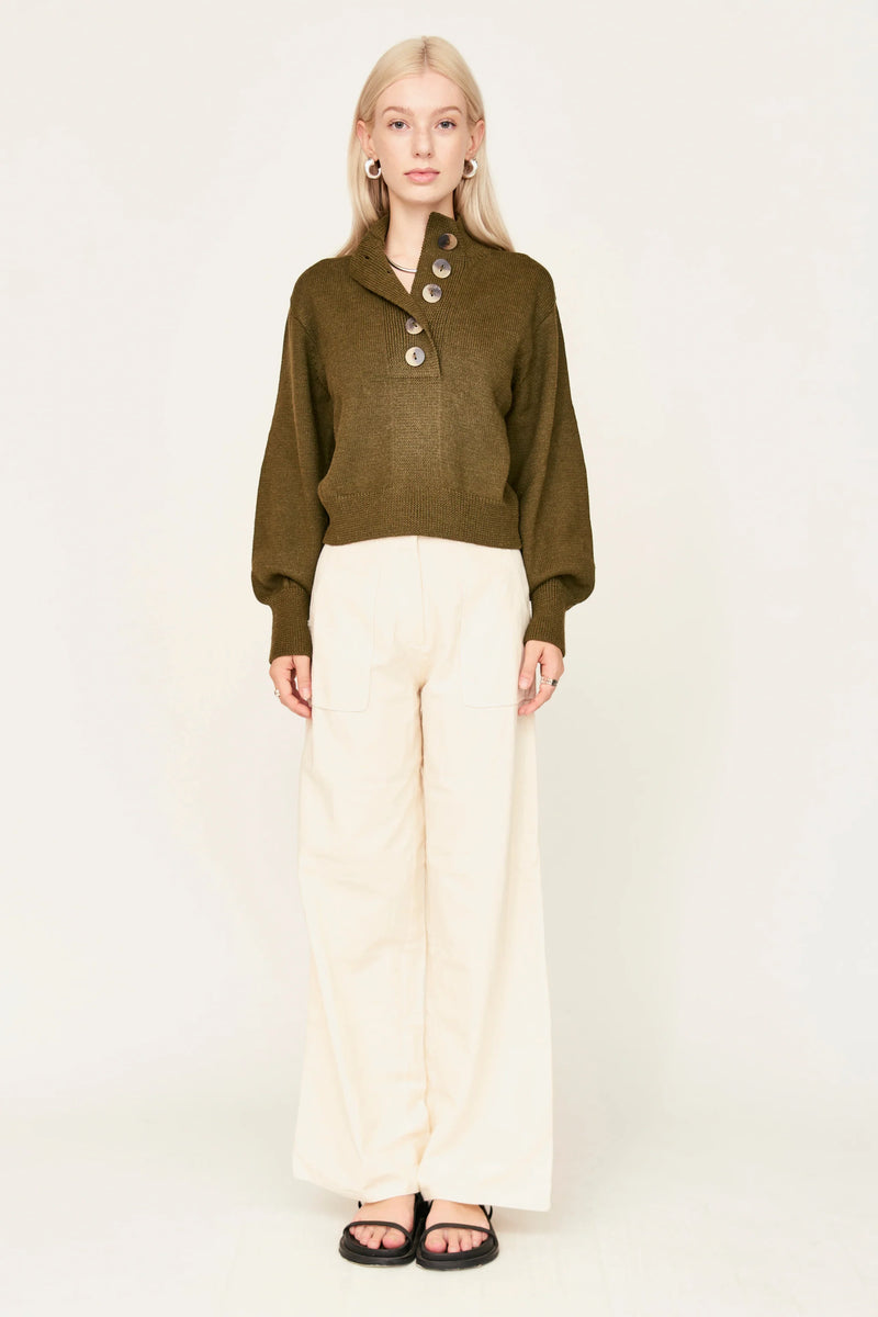 GHENT SWEATER EM MOSS