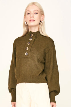 GHENT SWEATER EM MOSS