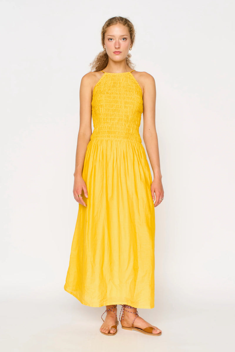 ALBA DRESS IN CANARY