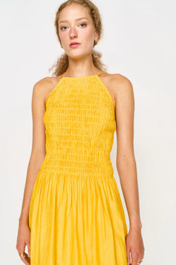 ALBA DRESS IN CANARY