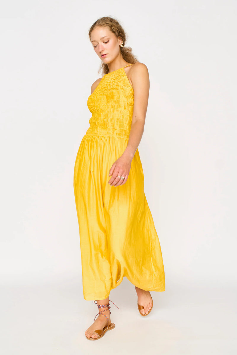 ALBA DRESS IN CANARY