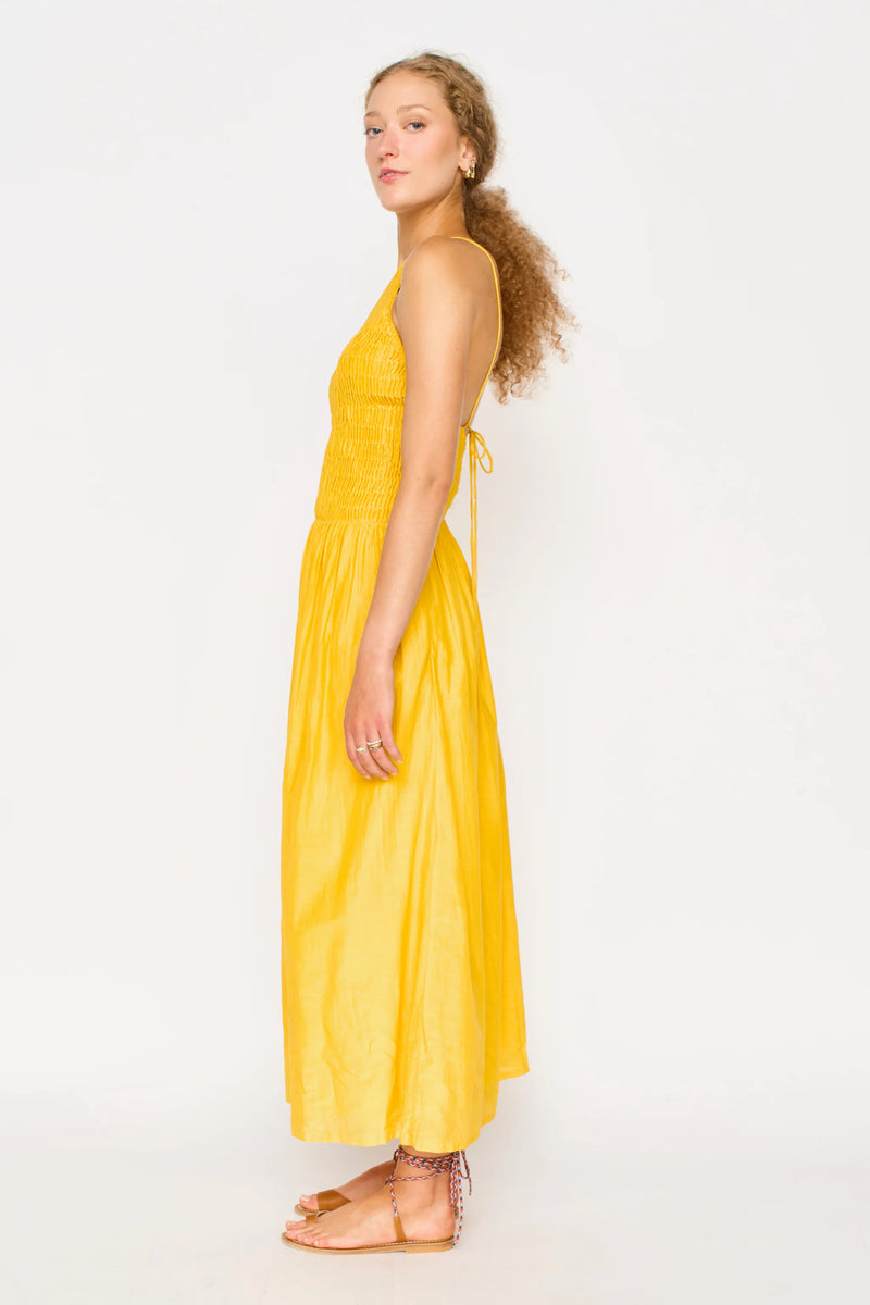ALBA DRESS IN CANARY