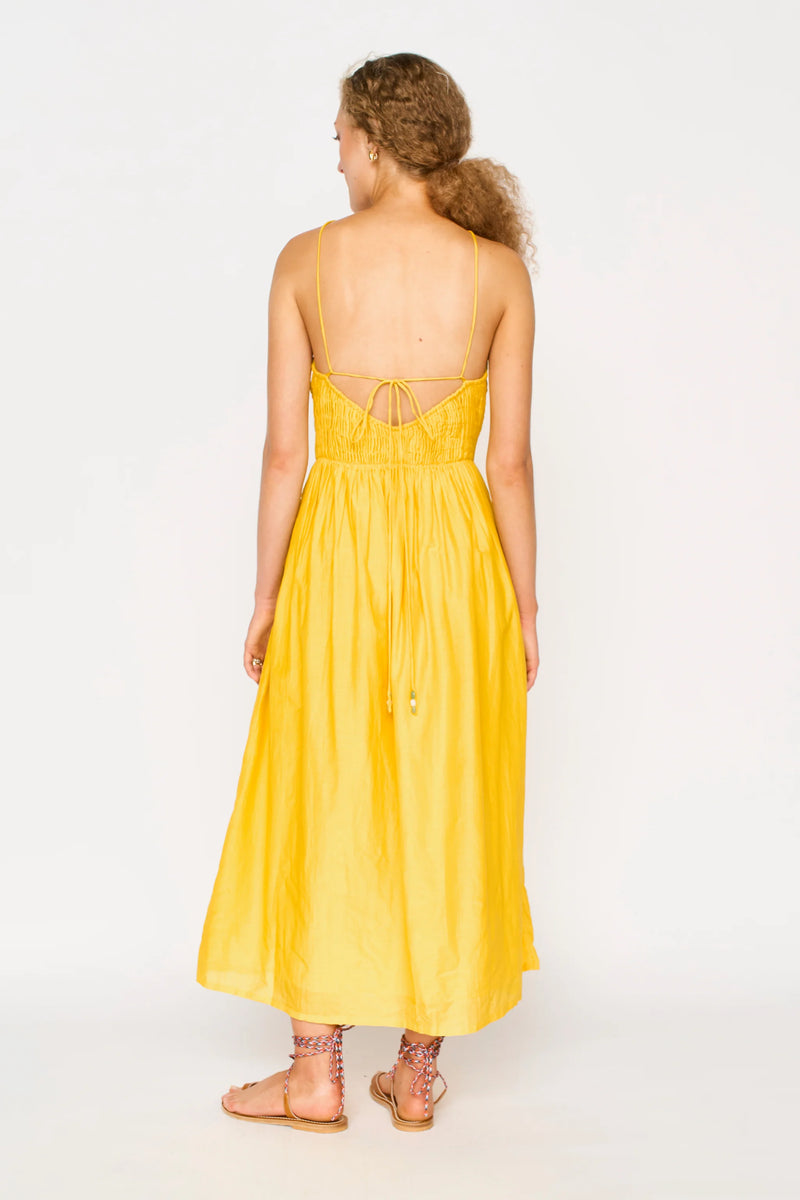 ALBA DRESS IN CANARY