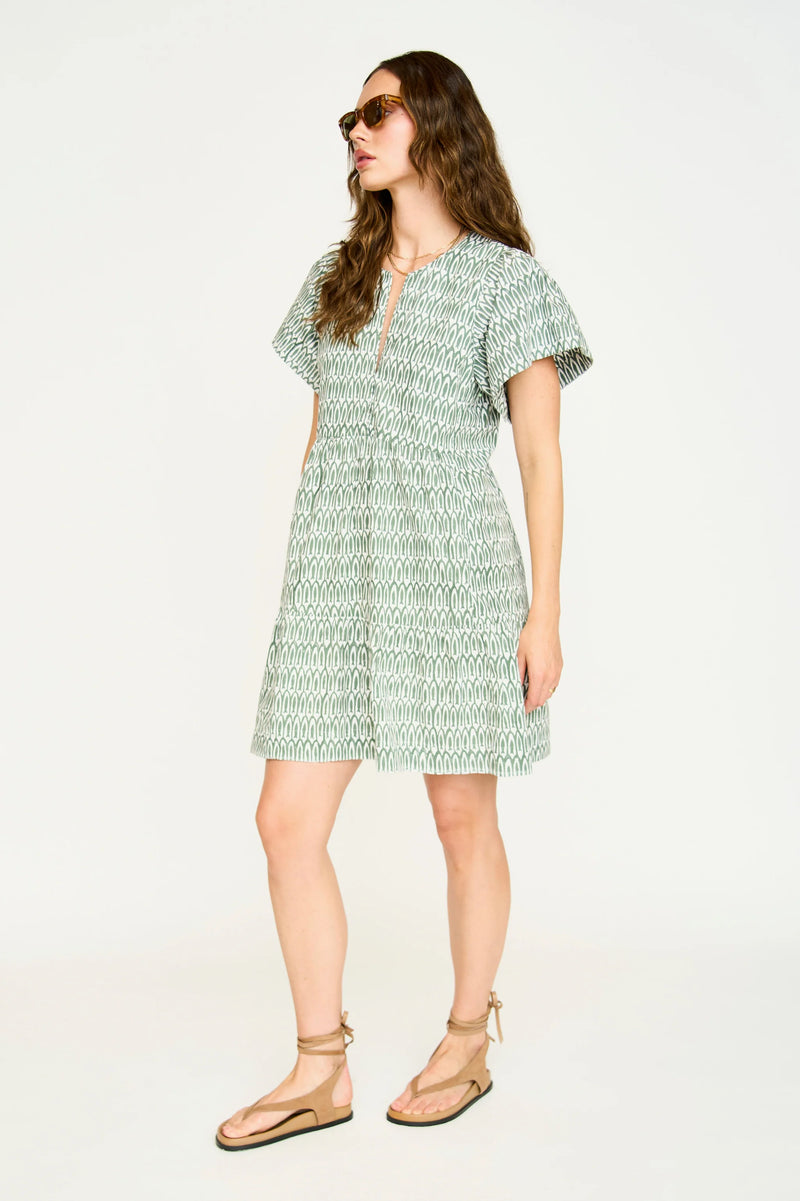 BEACON HILL DRESS IN KELP MINNOW