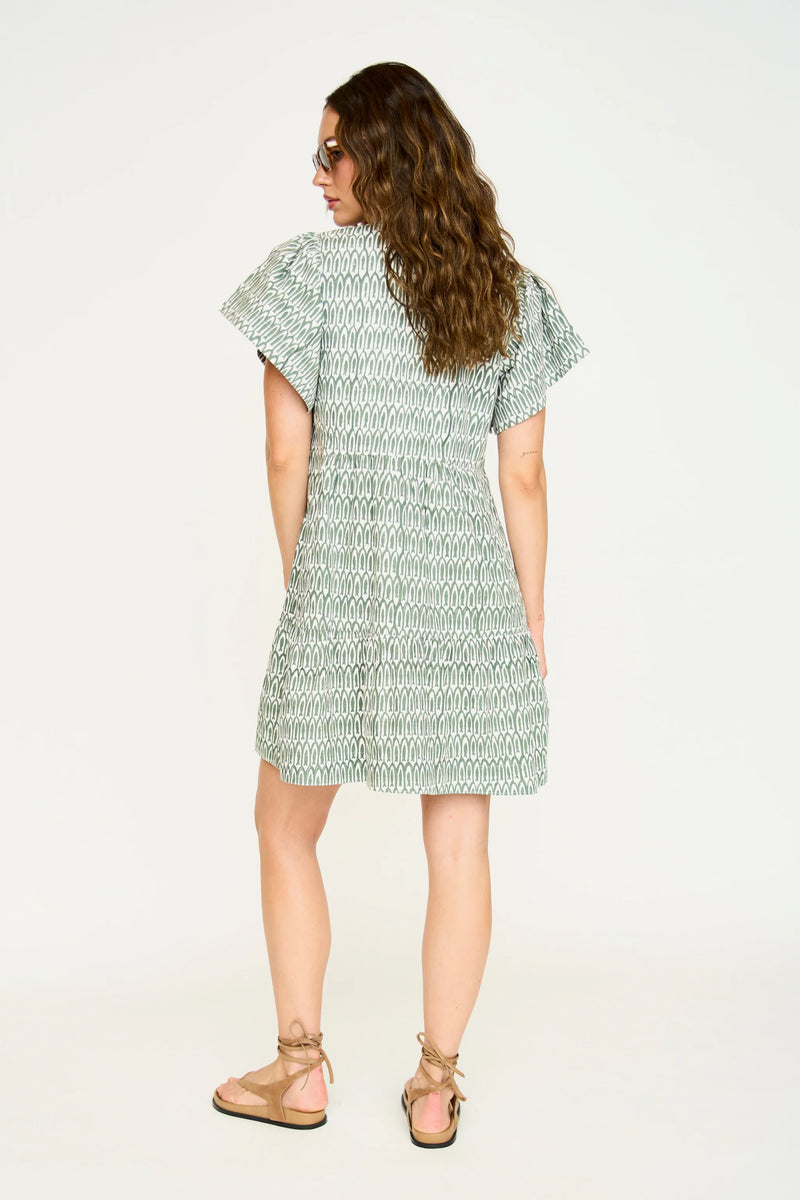 BEACON HILL DRESS IN KELP MINNOW