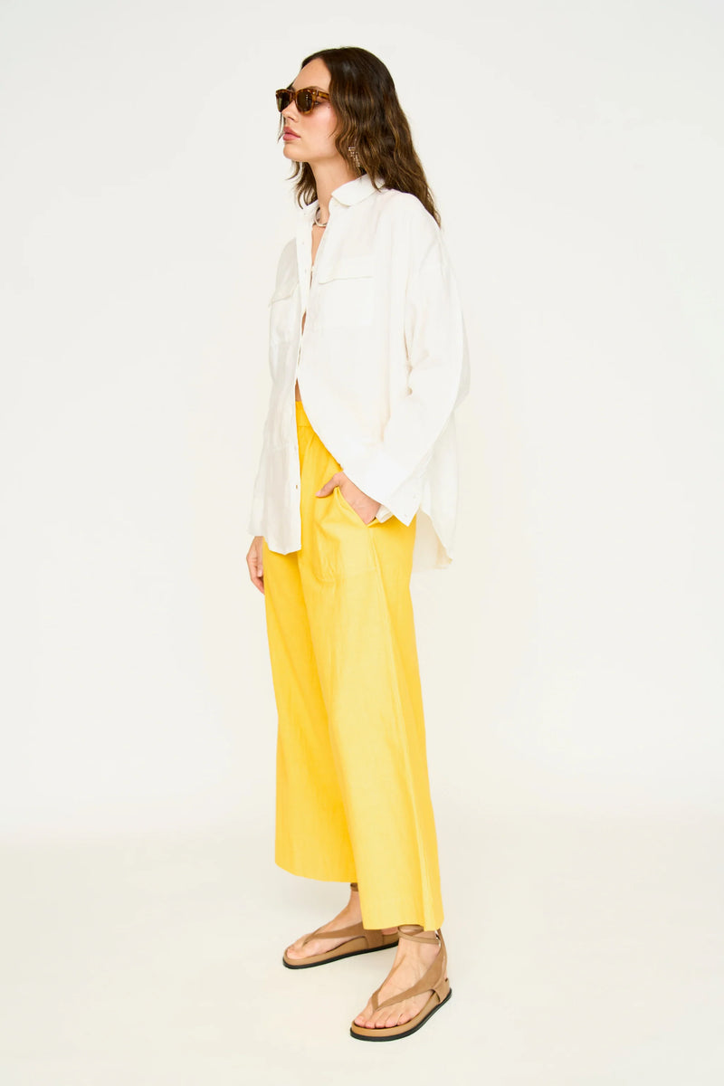 KYOTO SHIRT IN WHITE LINEN