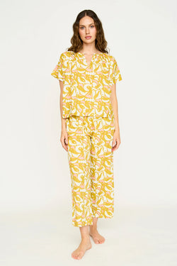 PAJAMA PANT SET IN CANARY