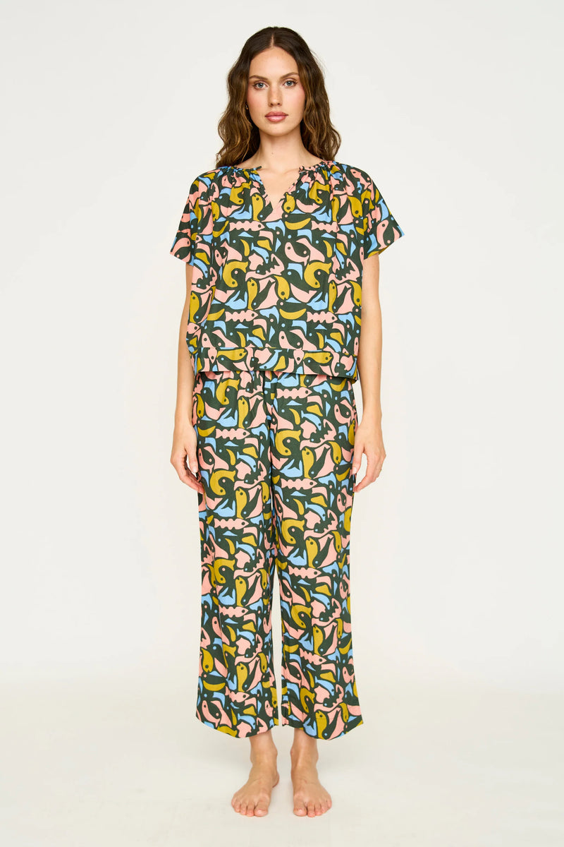 PAJAMA PANT SET IN GUPPY