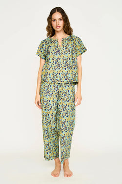 PAJAMA PANT SET IN SEAGULL