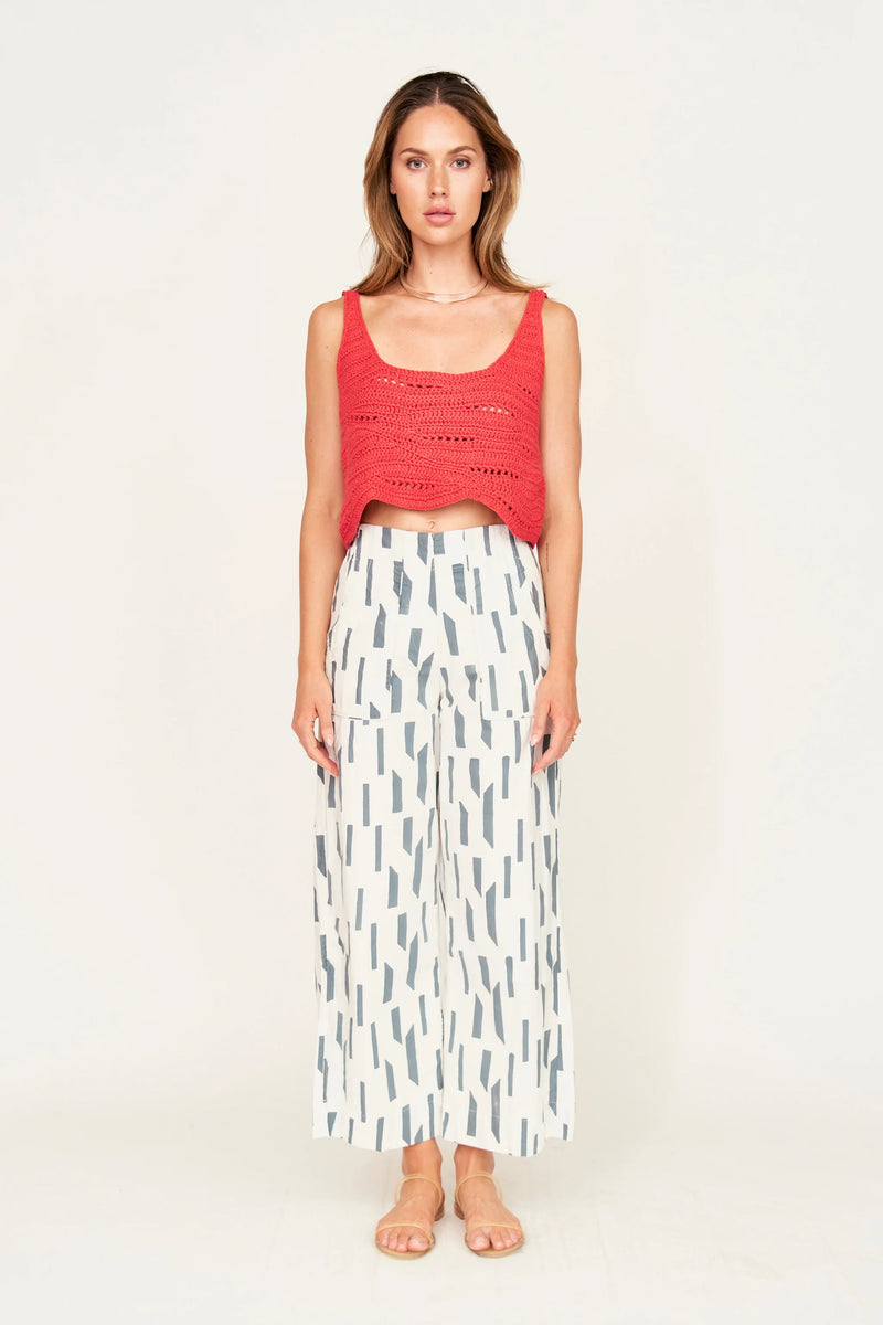TIVOT PANT EM WHITE RAINFALL