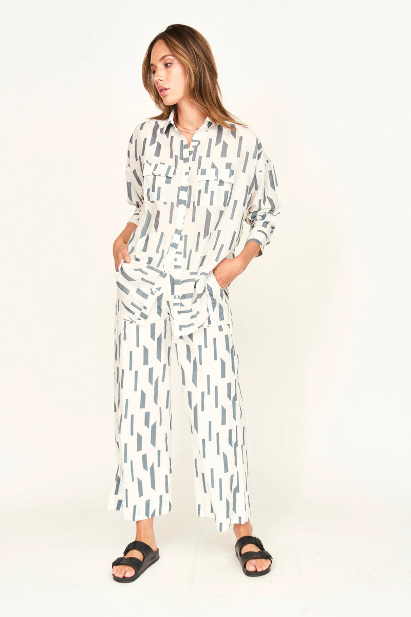 TIVOT PANT EM WHITE RAINFALL