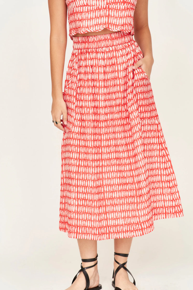 VERONA SKIRT EM LOBSTER MINNOW