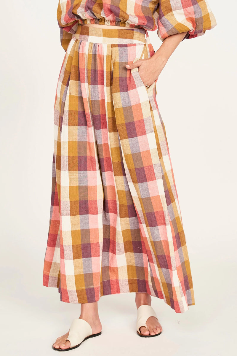 MARION SKIRT EM SUNSET PLAID