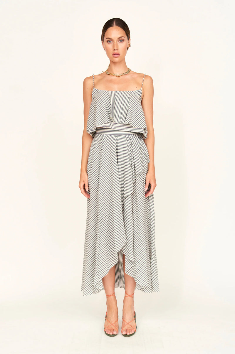 SINGAPORE SKIRT EM DUNE STRIPE