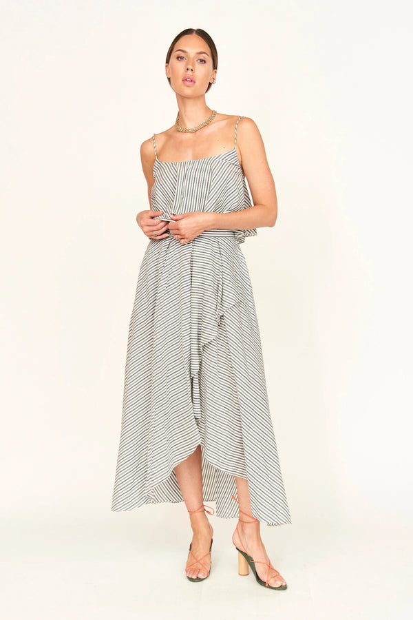SINGAPORE SKIRT EM DUNE STRIPE