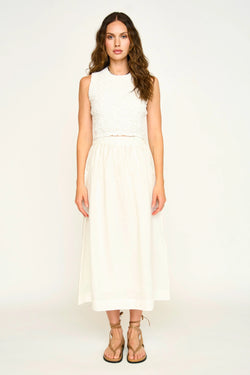 LUCIA SMOCKED TOP EM WHITE