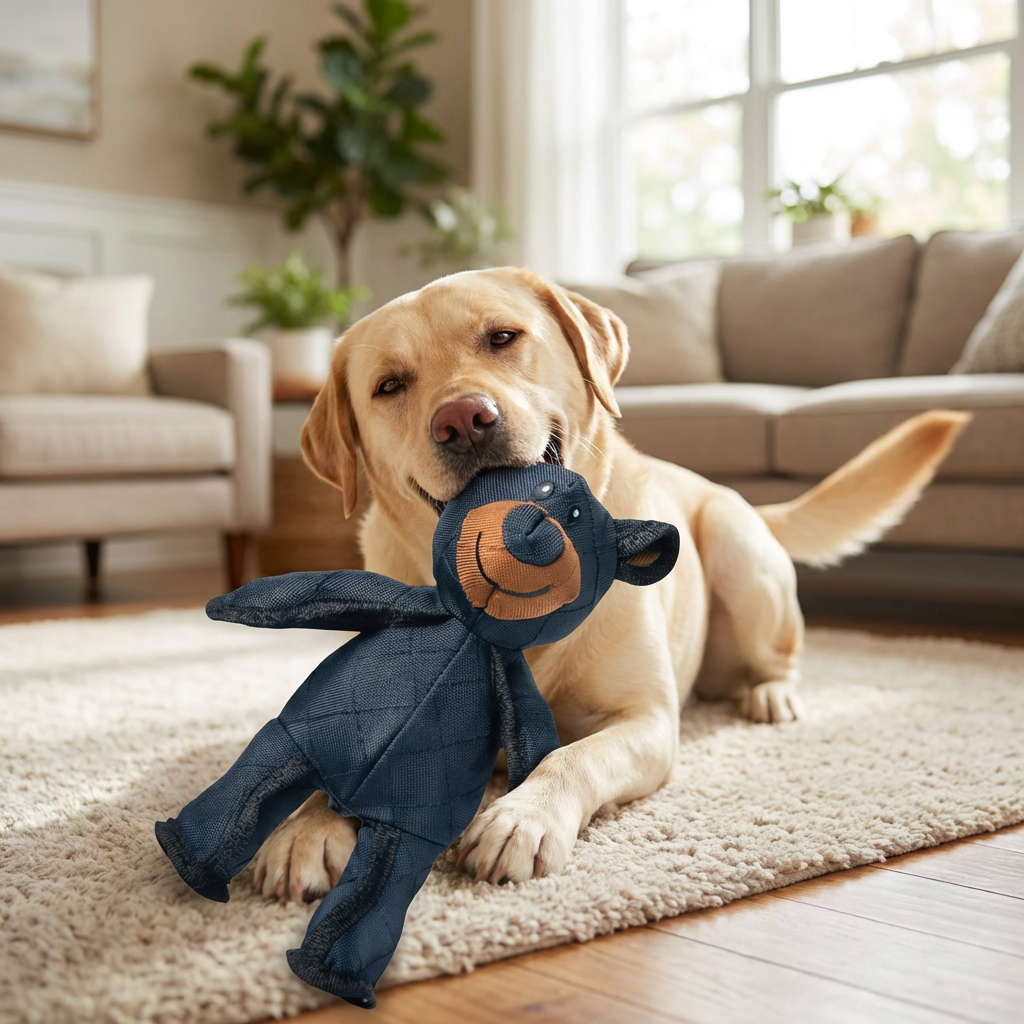 Durable Chew-Resistant Interactive Bear Dog Toy for Heavy Chewers - Perfect for Aggressive Chewing & Playtime Fun