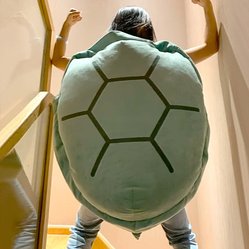 Cozy Plush Turtle Shell Pillow - Soft Cotton Cover & PP Cotton Filling for Ultimate Comfort