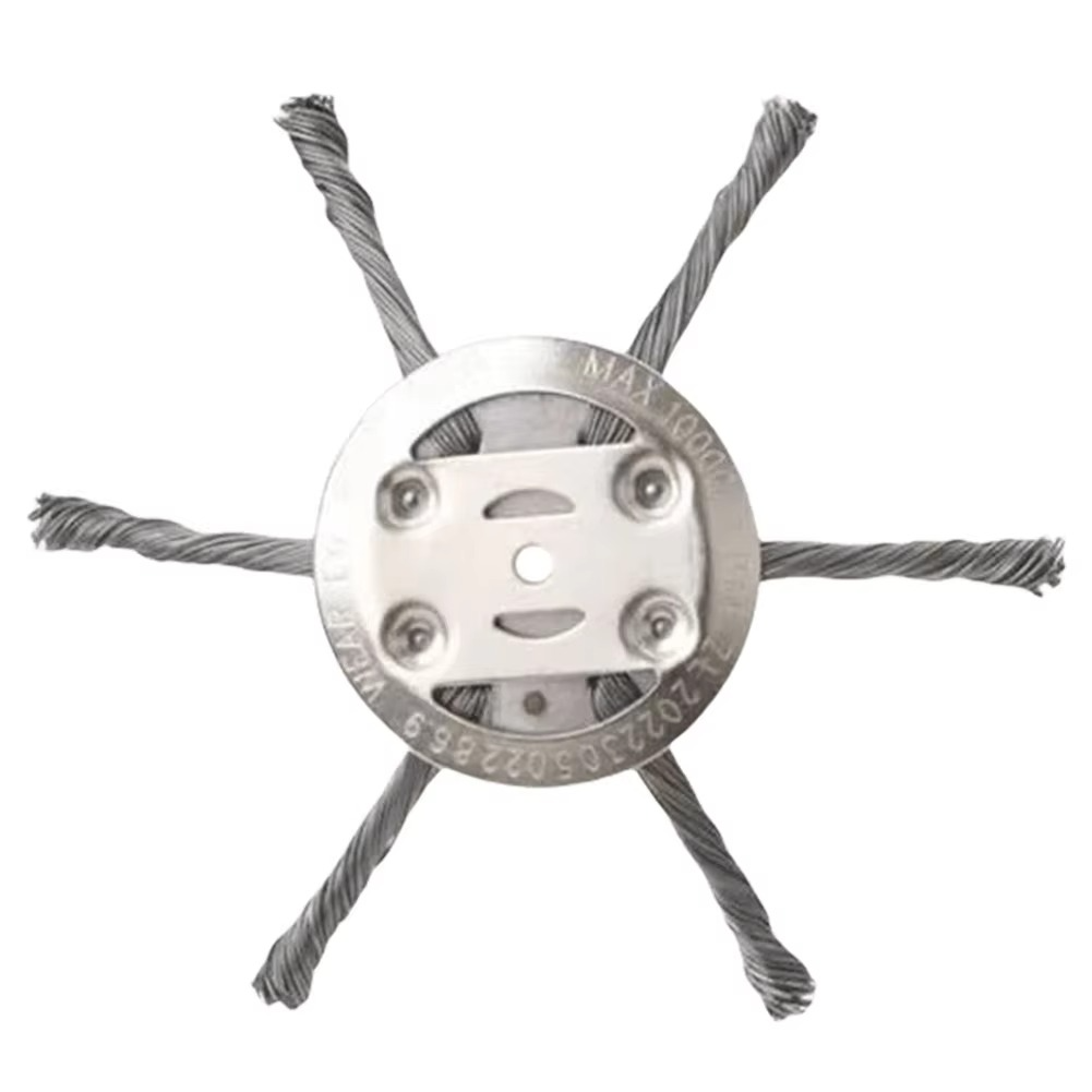 Universal Steel Wire Weed Trimmer Head - Heavy-Duty Replacement for Efficient Lawn Care & Gardening