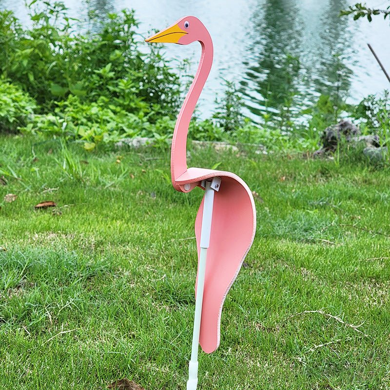 Stainless Steel Garden Bird Spinner with Swivel Hook - Durable Outdoor Décor for Bird Watching