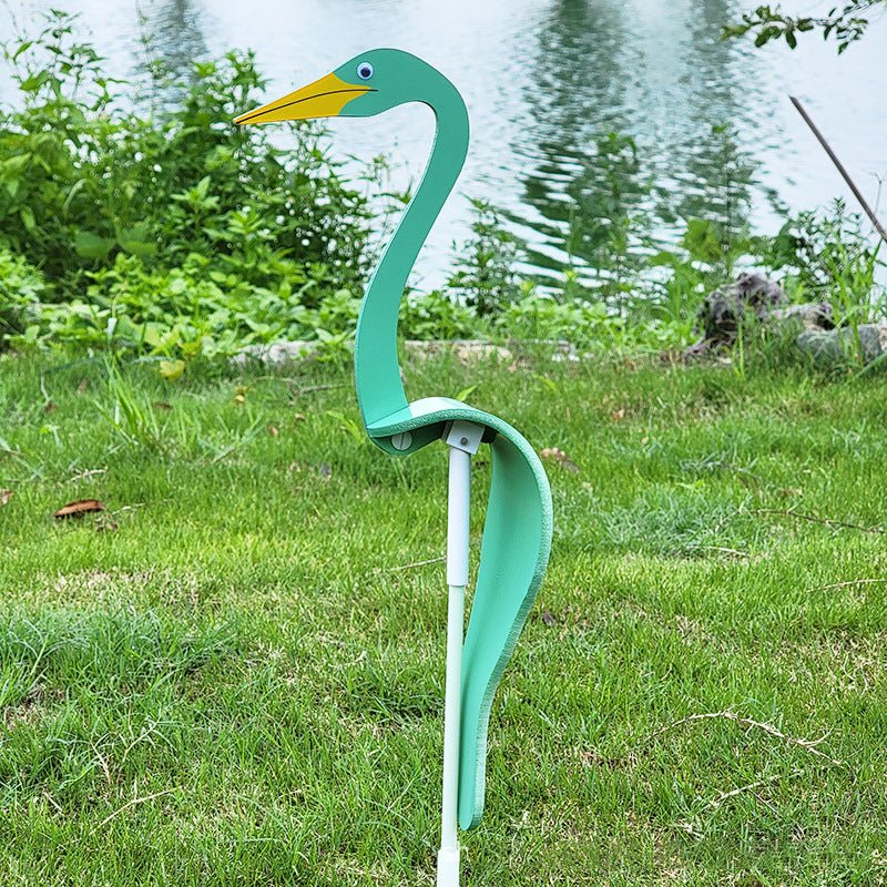 Stainless Steel Garden Bird Spinner with Swivel Hook - Durable Outdoor Décor for Bird Watching