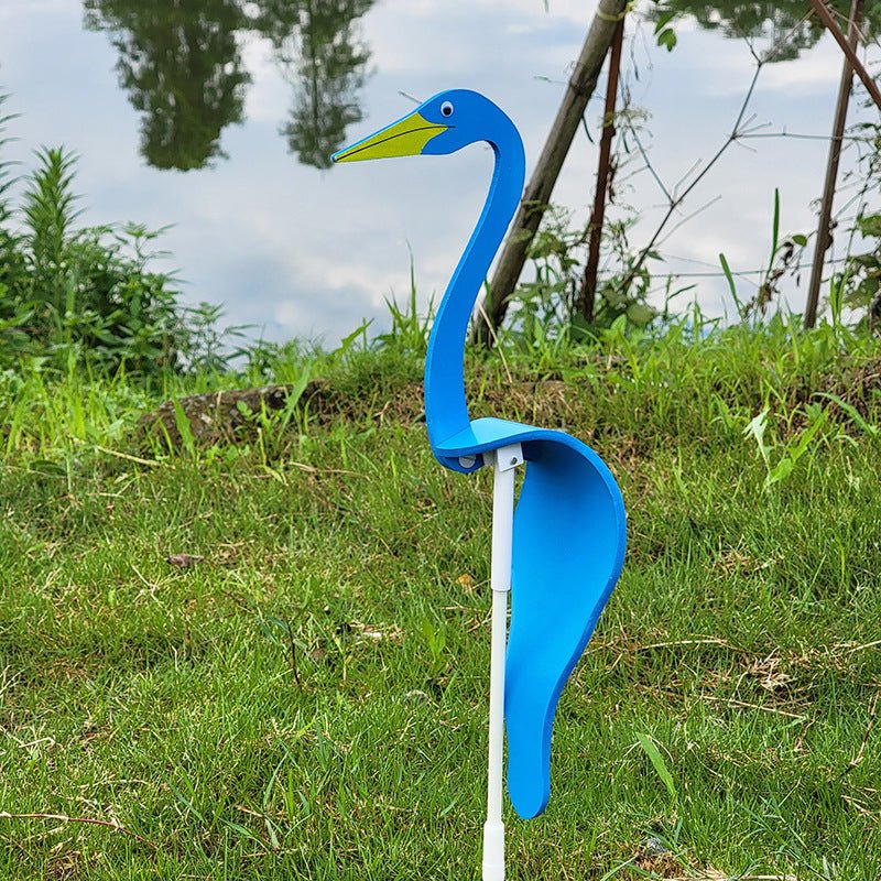 Stainless Steel Garden Bird Spinner with Swivel Hook - Durable Outdoor Décor for Bird Watching