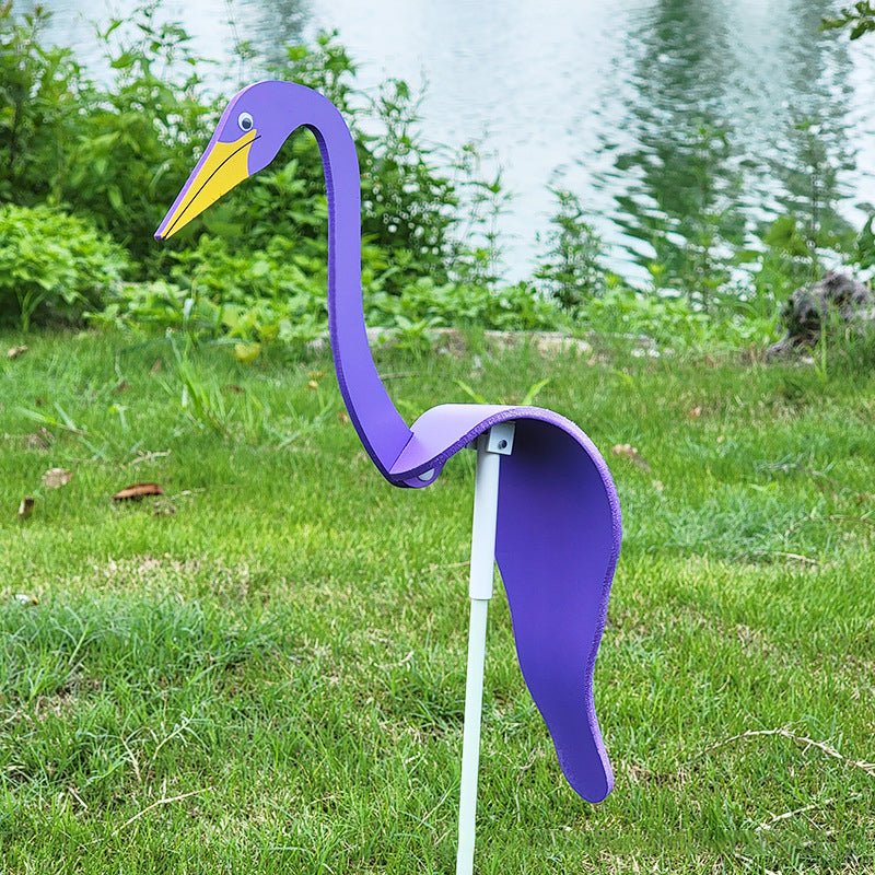 Stainless Steel Garden Bird Spinner with Swivel Hook - Durable Outdoor Décor for Bird Watching