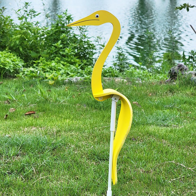 Stainless Steel Garden Bird Spinner with Swivel Hook - Durable Outdoor Décor for Bird Watching