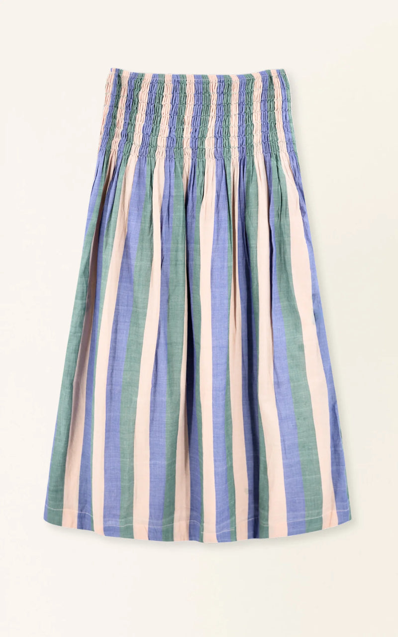 SAVANNAH SMOCKED SKIRT EM CARNIVAL STRIPE