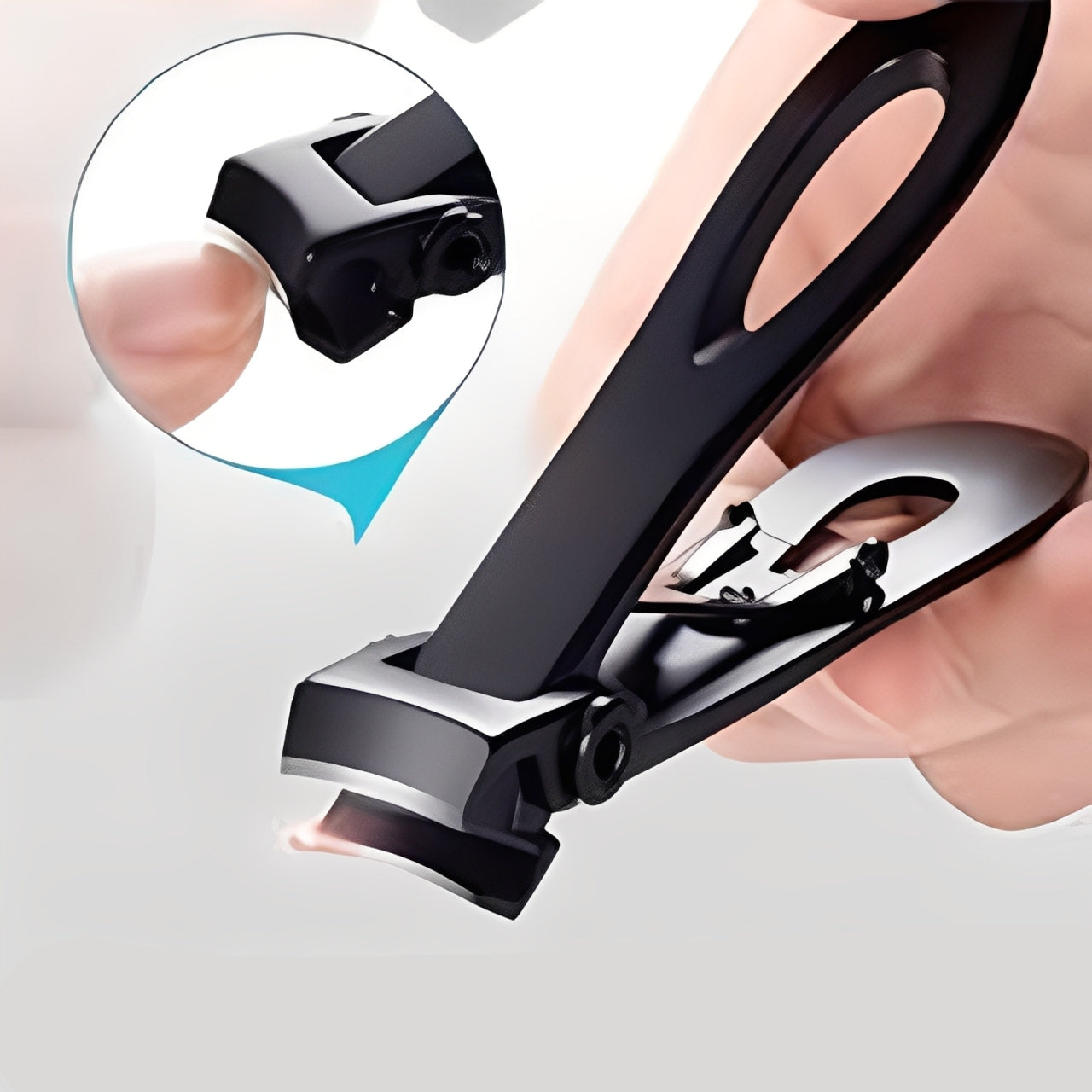 Ergonomic Stainless Steel Nail Clipper for Thick Nails - Precision Design for Easy Trimming & Comfort Grip