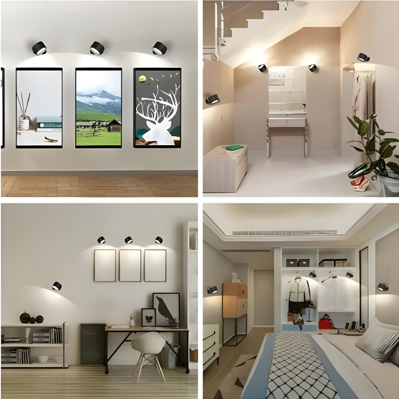 360° Rotatable Rechargeable Wall Light - Versatile and Portable LED Fixture for Indoor & Outdoor Use