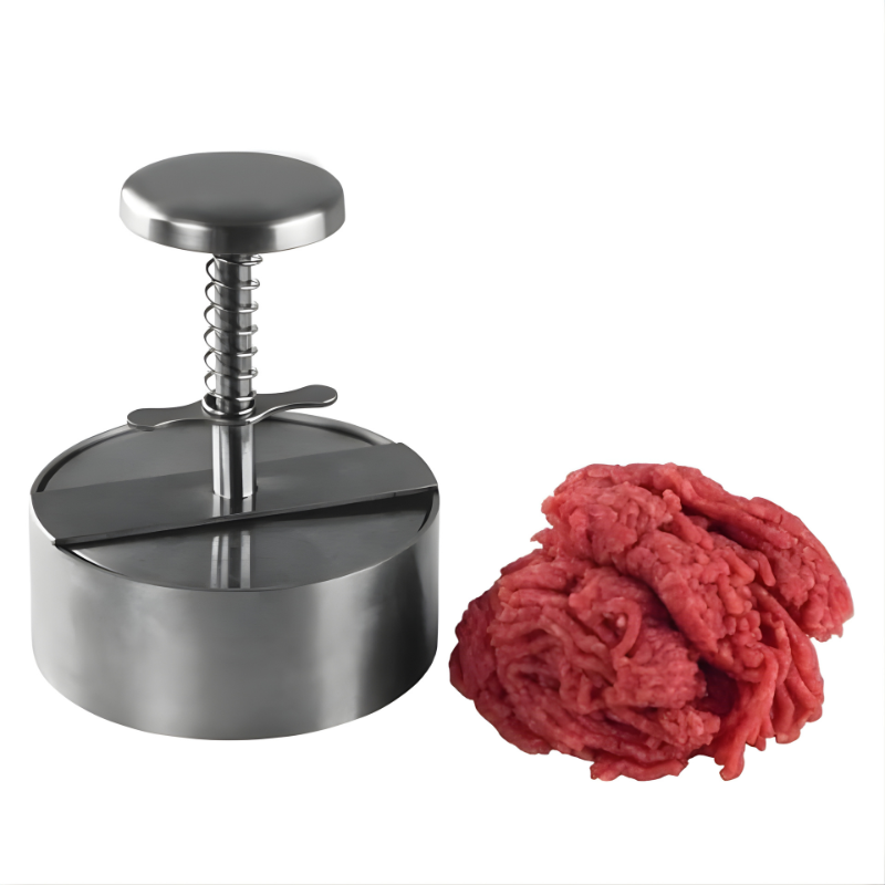 Premium Stainless Steel Burger Press Mold - Perfect for 5-Inch Patties | Durable & Easy to Clean