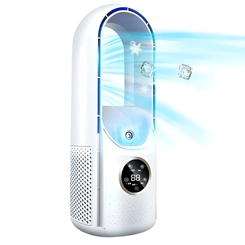 Blade-Free Silent Portable Air Conditioner - Energy-Efficient, Compact Design for Home & Office Cooling