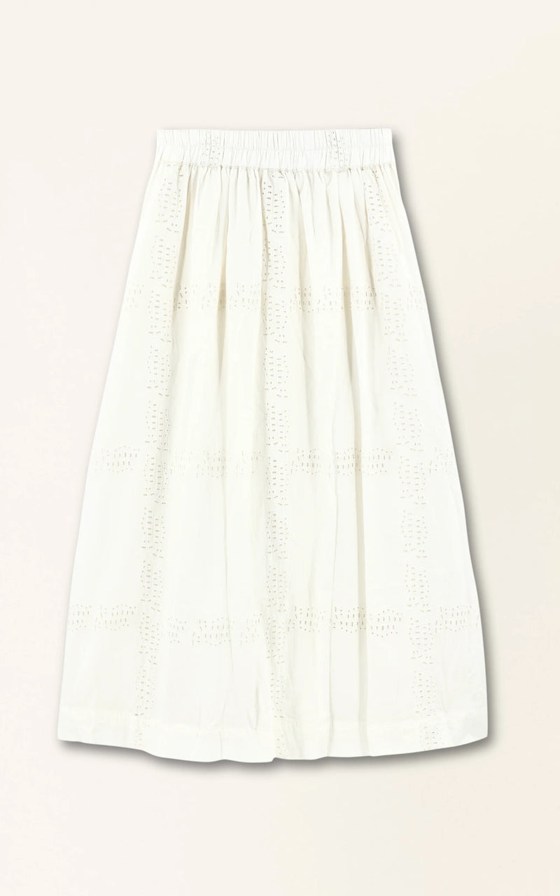 VERONA SKIRT EM WHITE MARINE EYELET